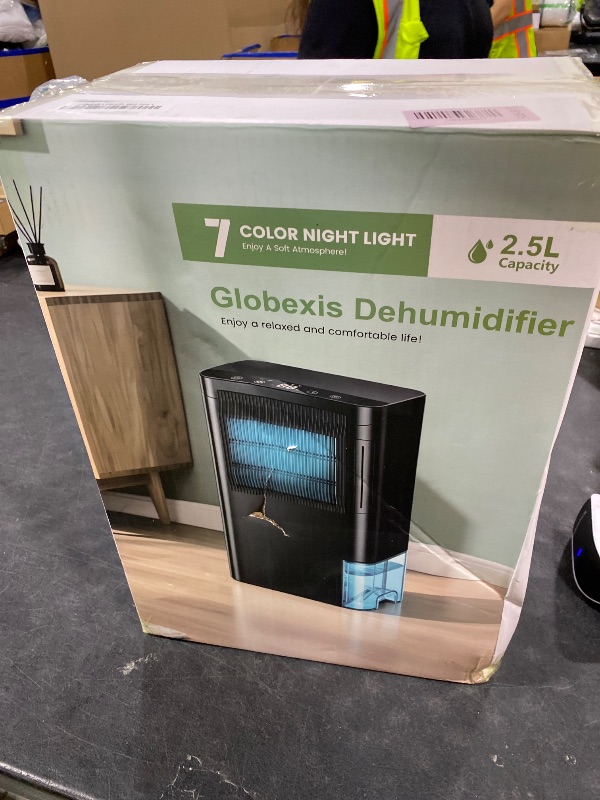 Photo 1 of Dehumidifiers for Home, 2.5L Tank, 35dB Quiet, New Rotary Technology Dehumidifier with Drain Hose, Works Down to 1°C/34°F, Auto Shutoff, Ideal for Basement Bedroom Bathroom RV Closet