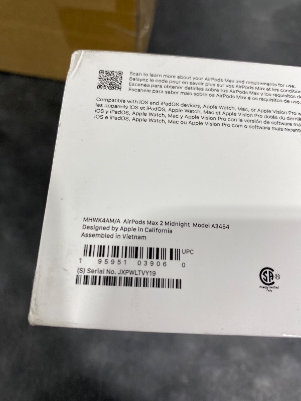 Photo 1 of Apple AirPods Max 2 Wireless Over-Ear Headphones, Active Noise Cancellation, Adaptive Audio, Personalized Spatial Audio, Live Translation, Bluetooth Headphones for iPhone – Midnight