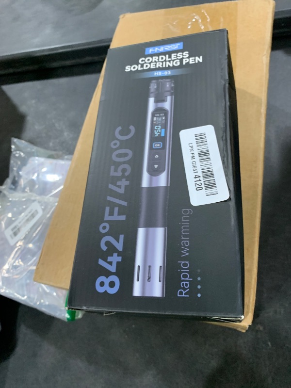 Photo 1 of FNIRSI HS-03 Cordless Soldering Iron Kit, 2600mAh Battery, 3s Fast Heating