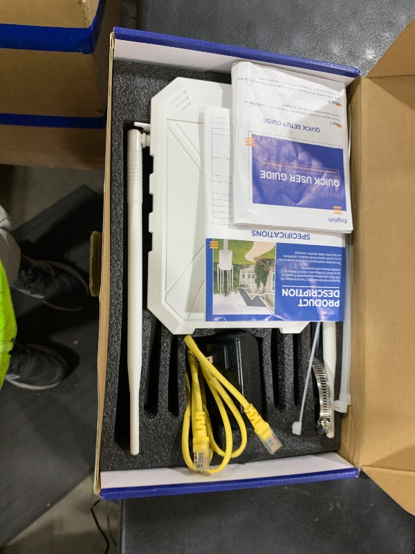Photo 1 of Outdoor WiFi Extender AX1800, Outdoor High Power Long Range WiFi Booster with 6 Antennas, Dual Band Outdoor Access Point Gigabit Port, WiFi Extenders Booster for Backyard, Garage, Farm, Pool