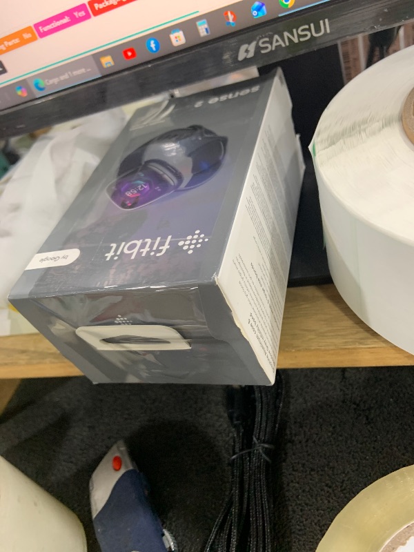 Photo 1 of Fitbit Sense 2 Health and Fitness Smartwatch - Shadow Grey/Graphite