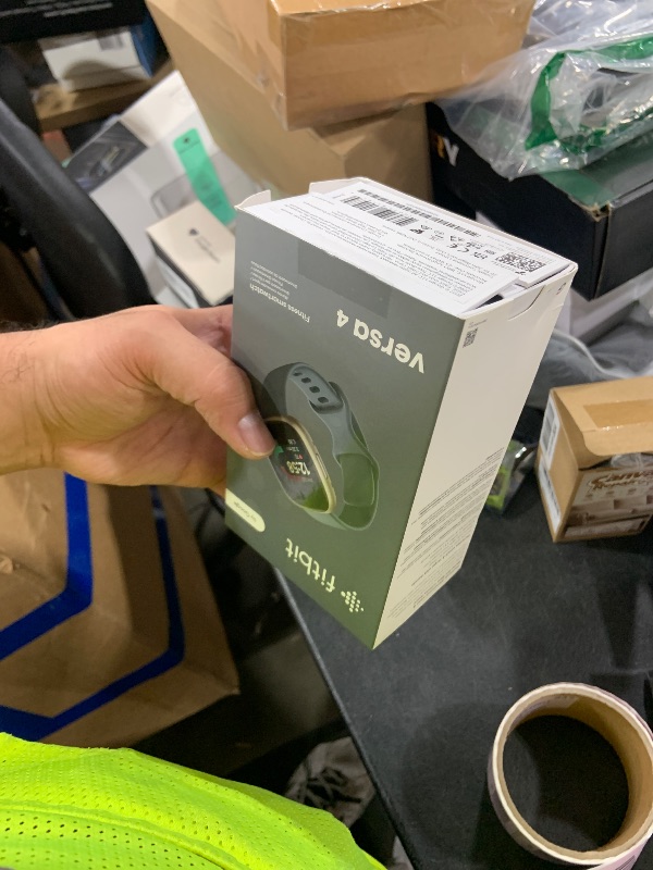 Photo 1 of Google Fitbit Versa 4 Fitness Smartwatch, - Waterfall Blue/Platinum