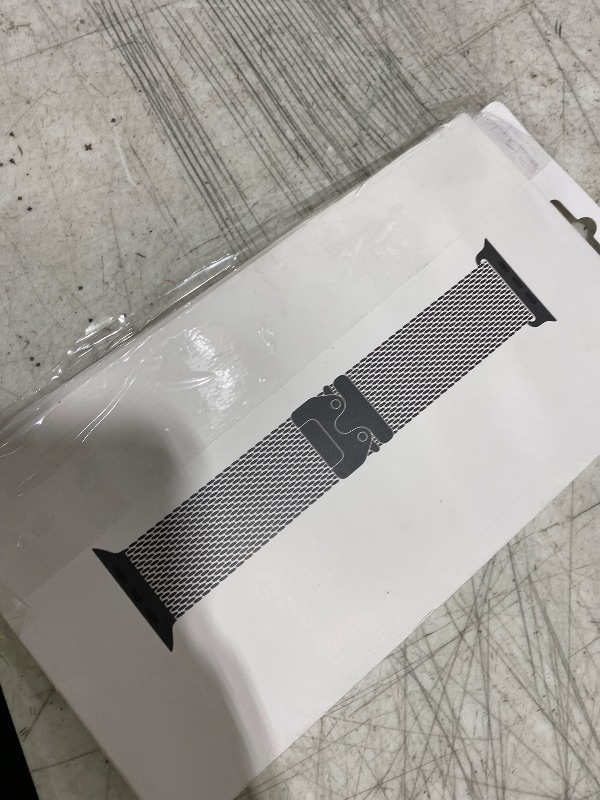 Photo 1 of Apple Watch Band - Milanese Loop - 49mm - Black - Medium