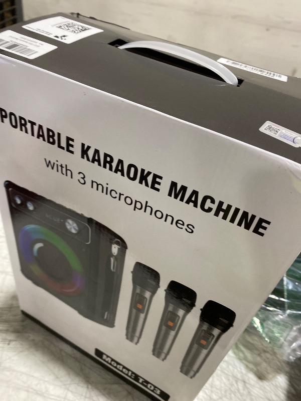 Photo 1 of VOSOCO Karaoke Machine, Bluetooth Speaker with 3 Rechargeable Microphones