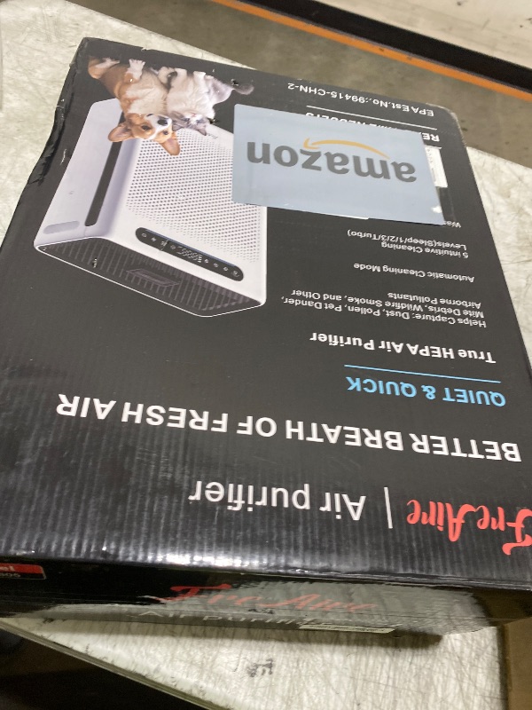 Photo 1 of FreAire Air Purifiers for Home, HEPA Air Purifier with Washable Filter & Real-Time PM2.5 Display, Turbo Mode & 20 dB Sleep Mode, Air Cleaner for Pet Hair Odors S
