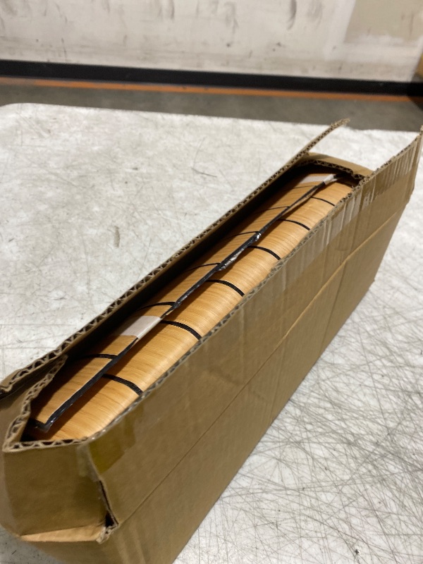 View 2 of Hrboat Peel and Stick PVC Slat Wall Panel, 3D Faux Oak, 15.8" x 118"
