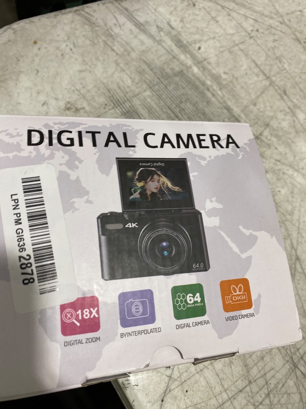 Photo 1 of Maenlans 4K Digital Camera, 64MP, 18X Zoom, Pink