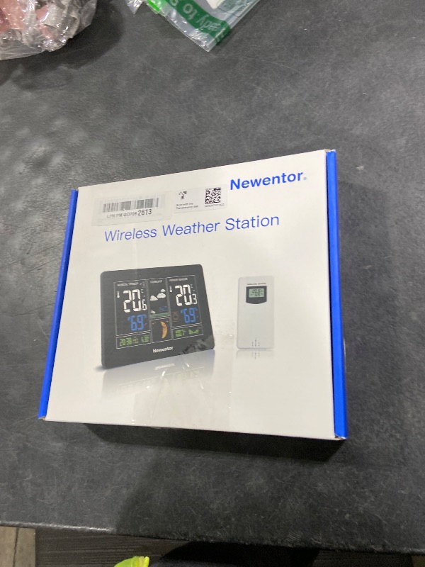 Photo 1 of Newentor Weather Station Wireless Indoor Outdoor Thermometer, White,1Sensor