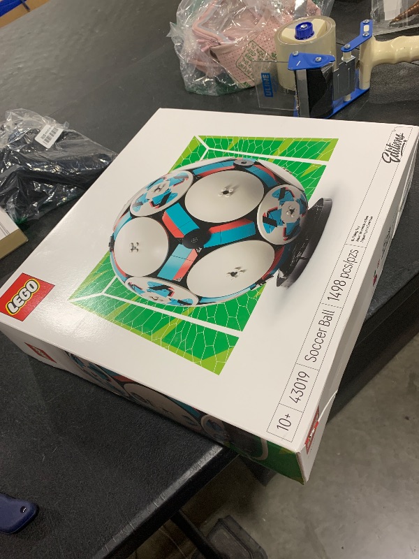 Photo 1 of LEGO Editions Soccer Ball - Building Toy for Kids - Collectible Sports Decor for Boys & Girls, Ages 10+ - Includes Micro Stadium - Gift for Birthdays - 43019