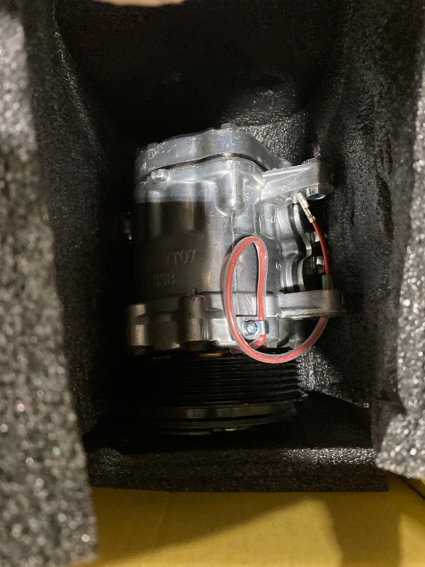 Photo 1 of Getanye A/C Compressor with Clutch HC5005C Replacement for Sanden SD-7 Mini 6PK Style Compressor Pump 6 Groove Serpentine Belt