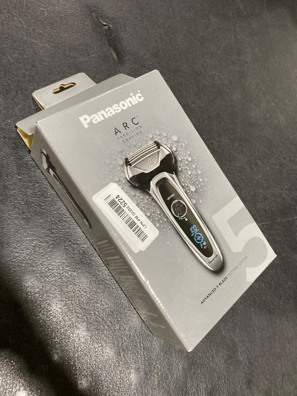 Photo 1 of Panasonic ARC5 Electric Razor for Men with Pop-Up Trimmer, Wet/Dry 5-Blade Electric Shaver with Intelligent Shave Sensor and Multi-Flex Pivoting Head, ES-LV65-S (Silver)
