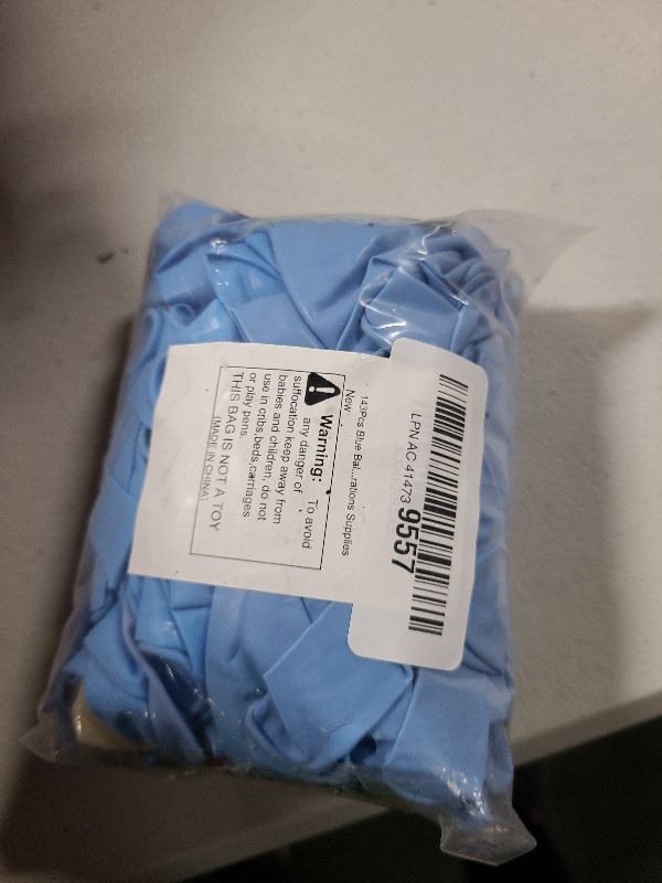 Photo 1 of 143Pcs Blue Balloons Arch Garland Kit, Different Size Metallic Blue Macaron Confetti Balloons for Boys Blue Birthday Baby Shower Wedding Ocean Themed Party Background Decorations Supplies