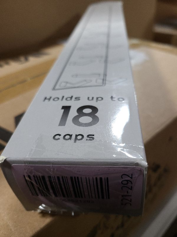 Photo 1 of 2 Pack Hat Organizer for Baseball Caps, Strong Adhesive Hat Rack for Wall, Multilayer Hat Storage Display Holder, Wall Mounted Hat Hooks Hold up to 18 Hats for Closet Door and Bedroom (Black)