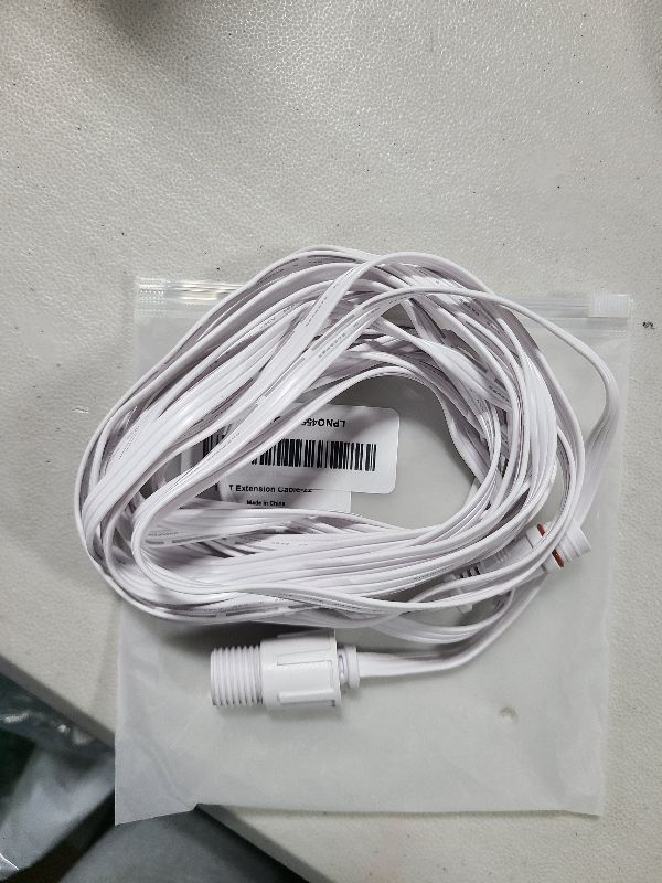 Photo 1 of 16FT Extension Cable for E-fy Permanent Outdoor Lights E22, S4 - HP5, IP68 Waterproof Extension Cord Compatible with E-fy E22/S4 for Christmas-Holiday (16 Ft Extension Cable)