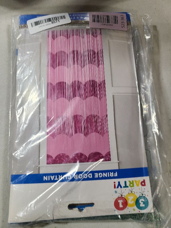 Photo 1 of 2 Pack Pink Backdrop Party Decorations Tinsel Curtain Party Backdrop Foil Fringe Birthday Decorations Photo Booth Streamer Backdrop Pink Theme Bachelorette Graduation Decor