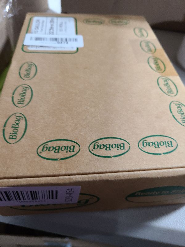 Photo 1 of 13 Gallon Tall Kitchen Compostable Trash Bags by BioBag, 48 Count, BPI Certified, Meets ASTM D6400 Standards, Made in USA, Food Scrap Bin Liners