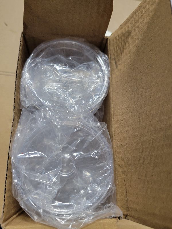 Photo 1 of 2 Pack Acrylic Qtip Holder Dispenser for Cotton Swabs, Balls, Pads, Floss Picks- Small Clear Plastic Canister Apothecary Jar Set, Bathroom Essentials Accessories Decor, Vanity Makeup Storage Organizer