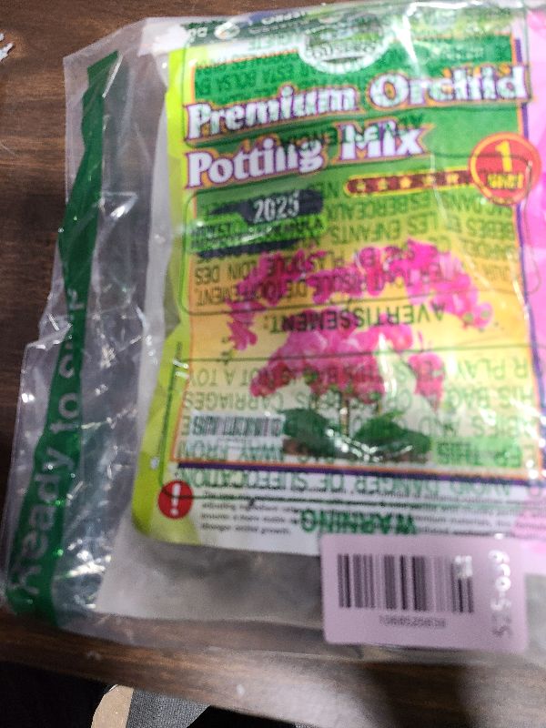 Photo 1 of [Upgraded] DUSPRO Orchid Potting Mix for Repotting with Forest Moss, Pine Bark, Perlite & Pumice, Orchid Bark Potting Mix, Orchid Repotting Soil, Drainage Indoor Potting, Orchid Pot Not Included,1 QRT