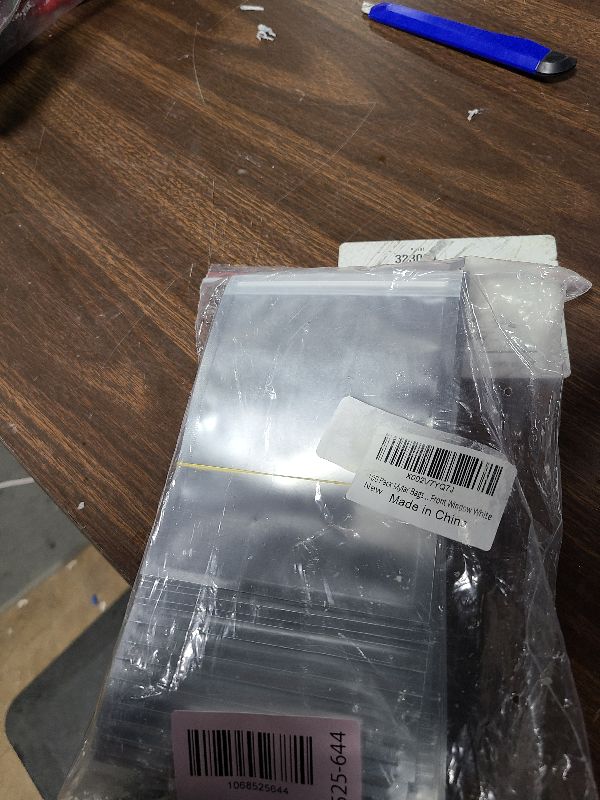 View 2 of 100 Pack Mylar Bags 4 x 6 Inch Resealable Smell Proof Bags Foil Pouch Flat Bag with Clear Window White