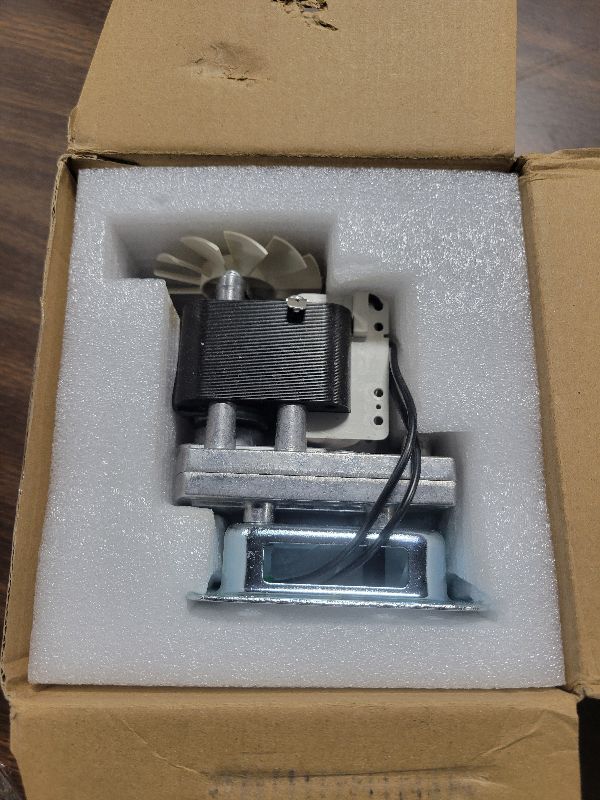 Photo 1 of 110V Auger Feed Motor Replacement Parts for Green Mountain Daniel Boone and Jim Bowie 110V Choice Pellet Grills, 5.3 RPM P-1041 Auger Fuel Drive Motor with Mounting Bracket for GMG DB/JB Choice