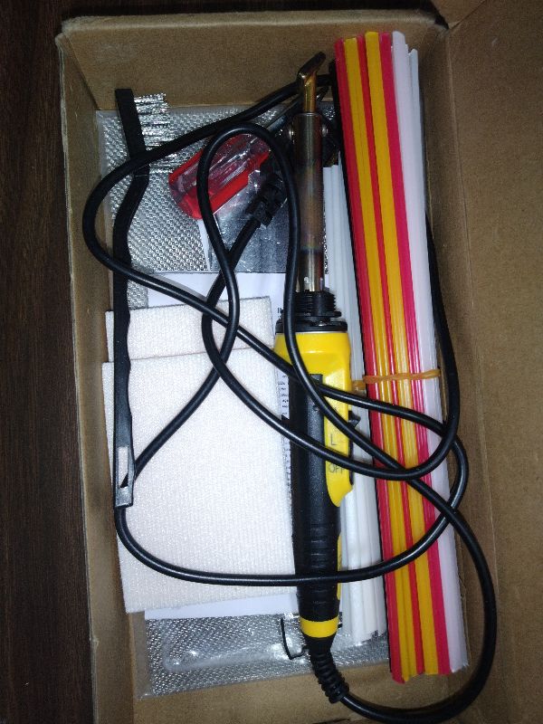 Photo 1 of 150W Plastic Welder Kit, 3-Speed Temperature Control Plastic Welding Kit, Professional Plastic Weld Tool With 70pcs Welding Rods,3Tips,Portable Plastic Repair Kit For Car Bumper,Kayak Repairs (Yellow)