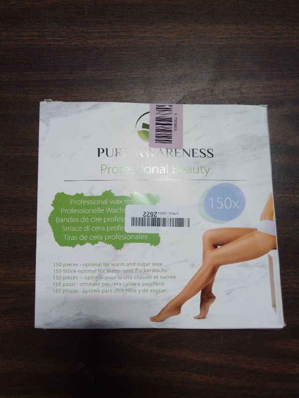 Photo 1 of 150 Wax Strips for Hair Removal – Extra-Large Non-Woven Strips for Legs, Arms, Back & Body – Works with All Soft Waxes – Salon & Home Use