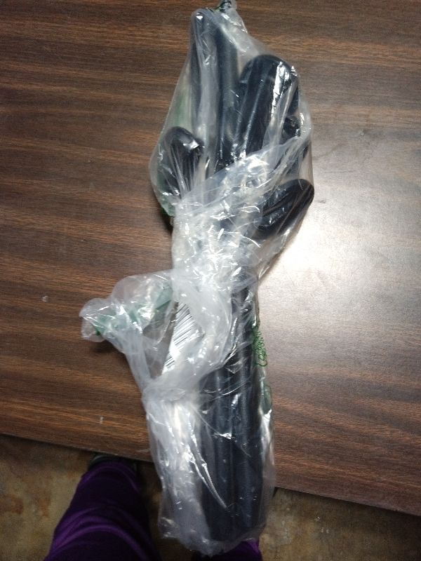 Photo 1 of 2 Pack Industrial Curtain Rods for Windows 28 to 48 Inches, Blackout Wrap Around Curtain Rod, for Indoor and Outdoor, 5/8 Inch Diameter, 33 to 45 Inches, Black