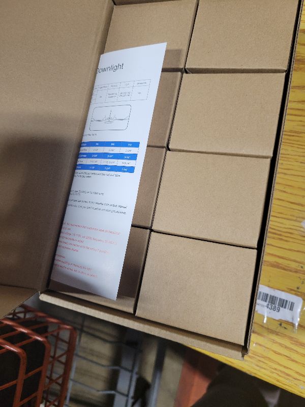 Photo 1 of 2 Inch LED Downlight, Recessed Lighting Dimmable Ceiling Light, 3W, 5500K Daylight White, CRI80 with LED Driver(35W Halogen Equivalent), Black 8 Pack