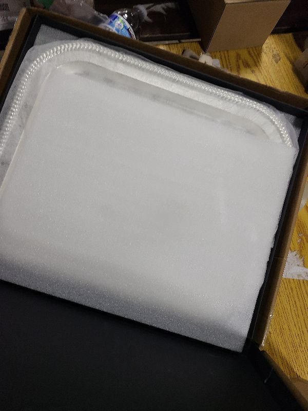 Photo 1 of 18.5"x14.5" Rectangular Silver Serving Tray with Handles, Beautiful Mirror Polished Finish, Lightweight Classic Metallic Decorative Silverplate Tray for Wedding Anniversary Birthday Holiday Gatherings