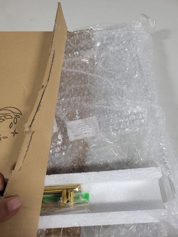 Photo 1 of 12"x16" Clear Acrylic Serving Tray with Golden Handles, Sturdy Huge Capacity Acrylic Tray for Coffee, Juice, Kitchen and Desk Organizer, Storage Tray (12"x16")