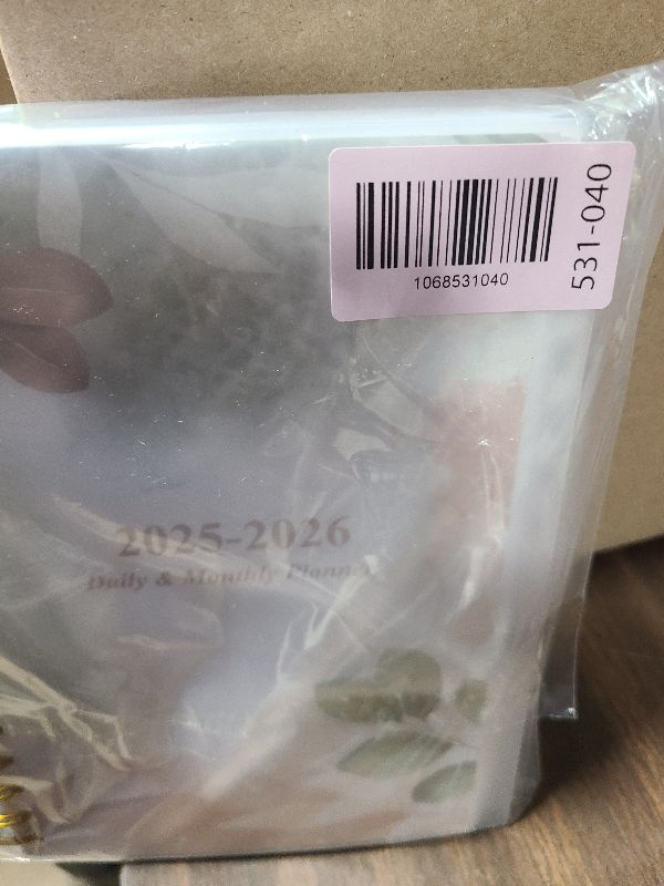 Photo 1 of 2026 Daily & Monthly Planner - One Page Per Day, Daily Planner 2026 from January 2026 to December 2026, Planner 2026 with 12 Monthly Tabs, 6.4" x 8.5", Rose Leaf