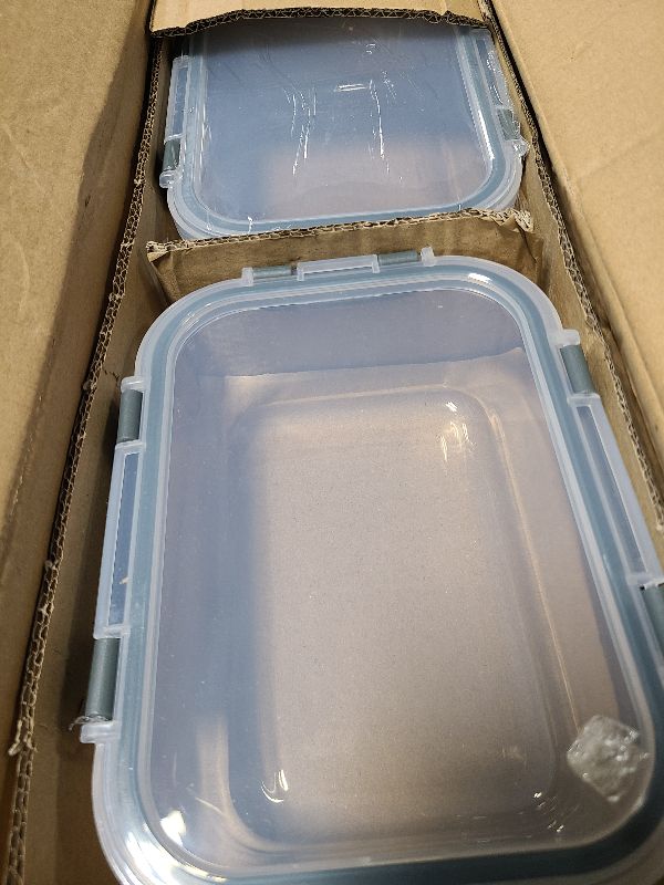 Photo 1 of [8-Pack,30 oz]Glass Meal Prep Containers,Glass Food Storage Containers,Airtight lunch Containers with Lids, Microwave, Oven, Freezer and Dishwasher