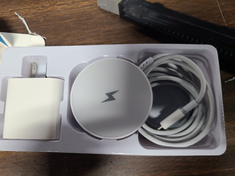 Photo 1 of [Apple MFi Certified]Magnetic Wireless iPhone Charger Magsafe Charger,6FT 15W Fast Phone Charging Pad Wireless Magnetic Charge for iPhone 17/17Air/16 Pro Max/16 Plus/15 Pro Max/14/13/12/AirPods3/2/Pro
