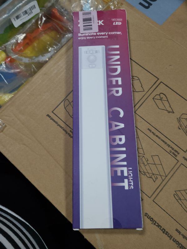 Photo 1 of 13inch Under Cabinet Lighting, 3200mAh Rechargeable Motion Sensor Light Indoor, LED Battery Operated Cabinet Lights, Dimmable Closet Light, Wireless Under Counter Lights for Kitchen (2pack)