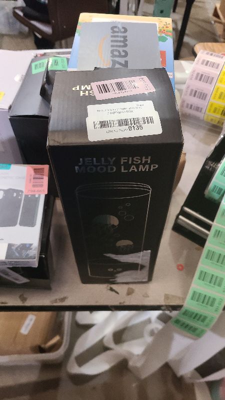 Photo 1 of 11.6 inch Jellyfish Lamp with 17 Color Changing Effects, LED Jellyfish Tank Table Lamp Decorations, Portabe Table Mood Lamp for Room Office Night Light Liquid Motion Lamp Ideal Gift for Kids