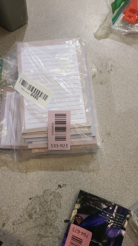 Photo 1 of 12 Pack Lined Sticky Notes, 4x6 in Post Sticky Notes with Lines, 6 Different Colour Sticky Note Pads for Office, School, Home Desks and More