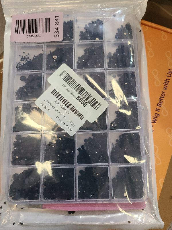 Photo 1 of 21000Pcs Black Rhinestones for Bedazzling Kit, Mix Sizes Jelly Bedazzling Resin Gems, Black Gems Bedazzling for Crafting, Flatback Resin Rhinestones for Craft DIY Face Makeup