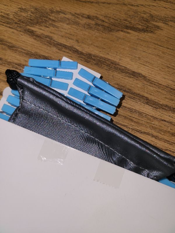 Photo 1 of 100PCS Baby Shower Clothespins Games Boy Plastic Clothes Pin with Storage Bag Mini Blue Pin Bulk 1.4 inch for Party Decorations, DIY Crafts