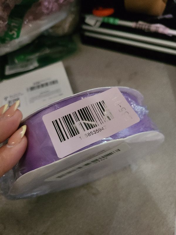 Photo 1 of 1-1/2 Inch 100 Yards Light Purple Satin Ribbon, Lavender Solid Fabric Ribbon Roll for Flower Bouquet, Gift Wrapping, Roses Making, Handmade Crafts