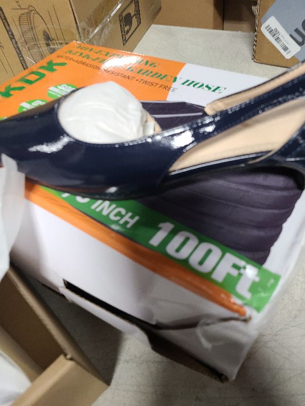 Photo 1 of 
Coutgo Womens Slingback Chunky Low Heels Closed Pointed Toe Pumps D'Orsay Work Office Dress Shoes 8.5
