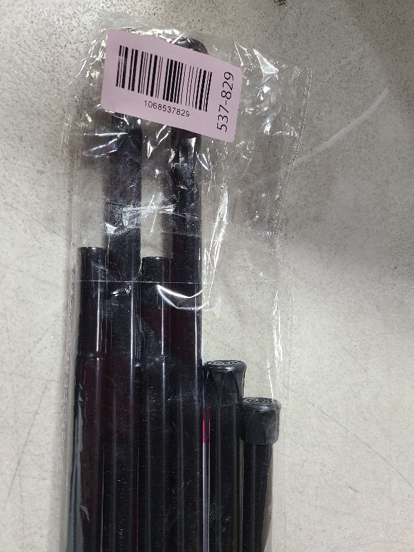 Photo 1 of 2 Pack Spring Tension Rods 28-43 Inches,5/8" Diameter Black Spring Load Adjustable Expandable,Small Short Tension Curtain Rod for Windows,Kitchen,Doorway,Bathroom,Cupboard Bars