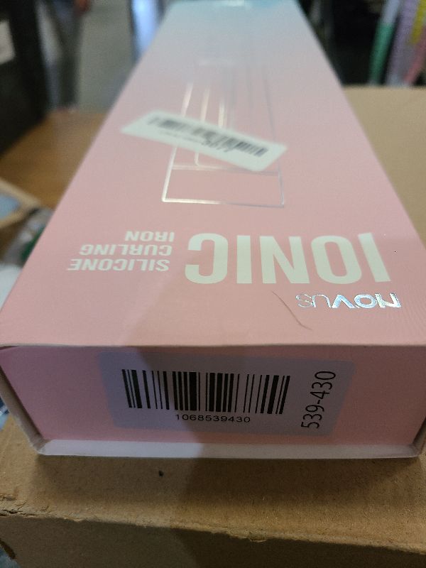 Photo 1 of 1.5 Inch Extra Large Curling Wand for Long Hair - Ceramic Tourmaline Barrel with 40000000 Negative Ions, 2 Clips & Heat-Resistant Glove