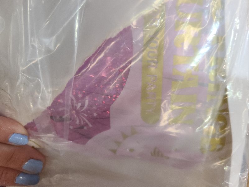 Photo 1 of 2 Pack Glitter Pink Backdrop, 3.28 FT x 7.05 FT Birthday Party Decorations, Laser Pink Fringe Curtains Foil Streamer Tinsel, Pink Curtains Photo Backdrop Happy Birthday Valentines Day Backdrop