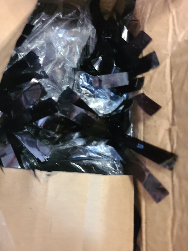 Photo 1 of 12-Pack Black Balloon Weights with 1 Roll black Crimped Ribbon - Elegant Table Centerpiece DIY Decorations for Graduations, Family Celebrations, Christmas Parties! Attractive for Any Occasion