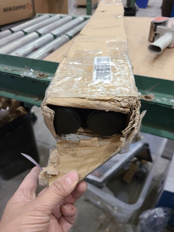 Photo 1 of 2 Pack Matte Black Curtain Rods 36-72", Adjustable 1-Inch Window Curtain Rods, Telescoping Decorative Drapery Rods with Cap Finials