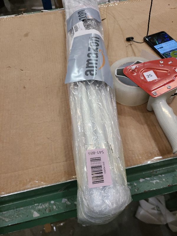 Photo 1 of 12 Pack Tension Rods for Windows 28 to 48 Inch Spring Tension Rod Adjustable Metal No Drill Curtain Rod for Windows, Shower, Door, Kitchen (White, 12 Pack)