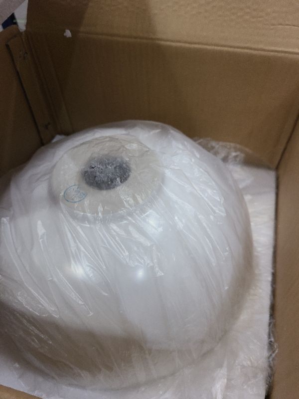 Photo 1 of 13 Inch Round Bathroom Bowl Sink Above Counter, QISHKA Small White Ceramic Vanity Vessel Sink - 13" x 13" Countertop Circle Art Basin for Space-Saving