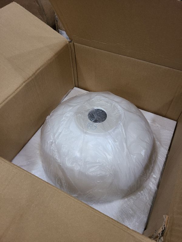 Photo 1 of 13 Inch Round Bathroom Bowl Sink Above Counter, QISHKA Small White Ceramic Vanity Vessel Sink - 13" x 13" Countertop Circle Art Basin for Space-Saving