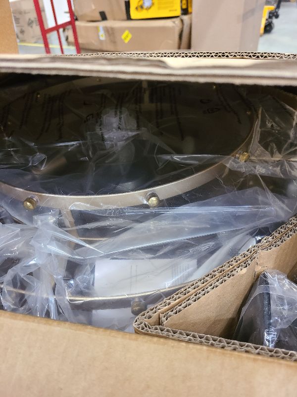 Photo 1 of 20" Gold Crystal Fandelier Ceiling Fan with Light