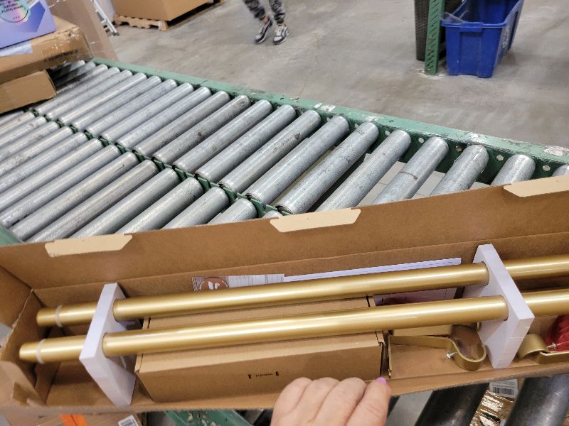 Photo 1 of 2 Pack Curtain Rods, 1 Inch Telescoping Drapery Rod 28 to 48 inch (2.3 to 4 ft), USFOOK Curtain Rods for Windows 16 to 44 Inches, Luxury Gold Translucent Finials